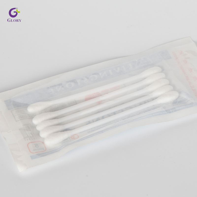 Applicateur de coton stérile jetable en bois Qtips Cotton Swabs