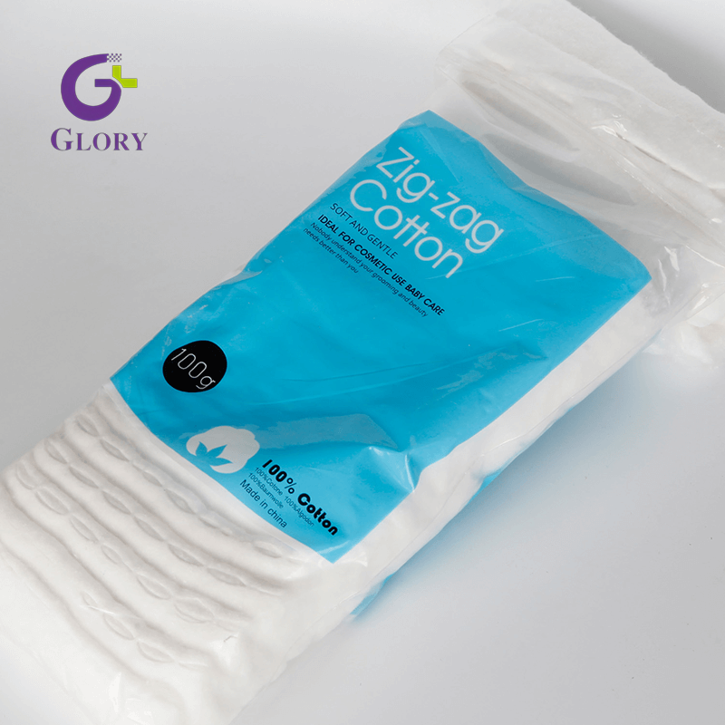 Zigzag en coton plié absorbant