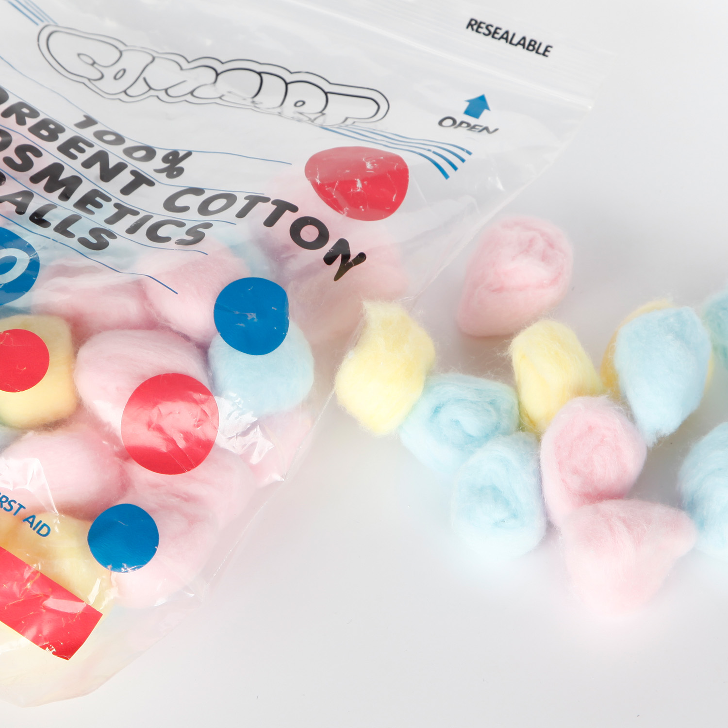  Boule de Coton de Soin Nettoyant Absorbant