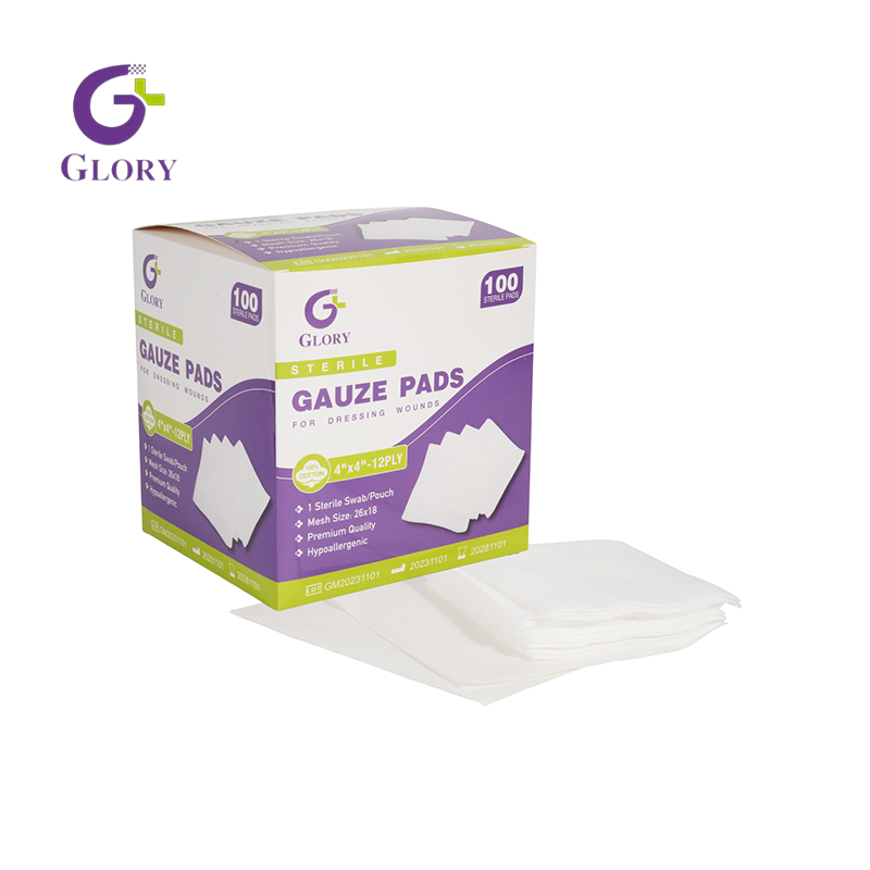 Écouvillons de gaze stériles jetables