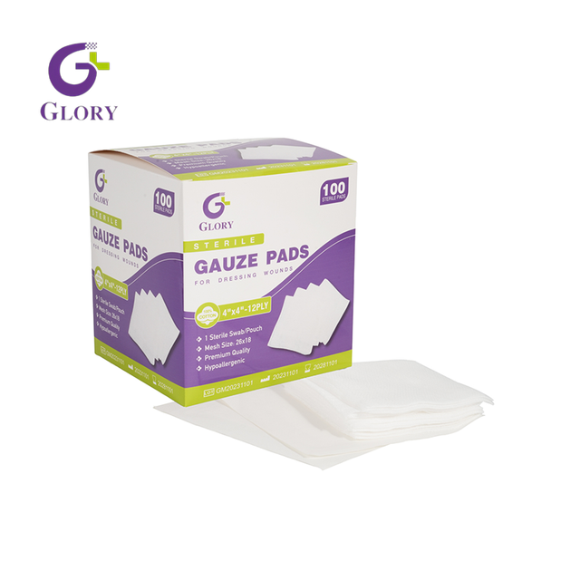 Écouvillons de gaze stériles jetables