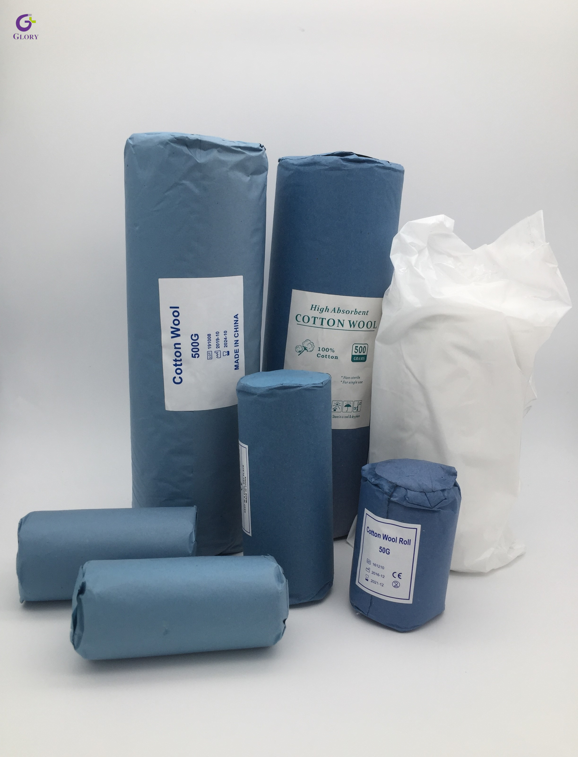 Rouleau de coton médical hautement absorbant pour un nettoyage et un pansement efficaces 