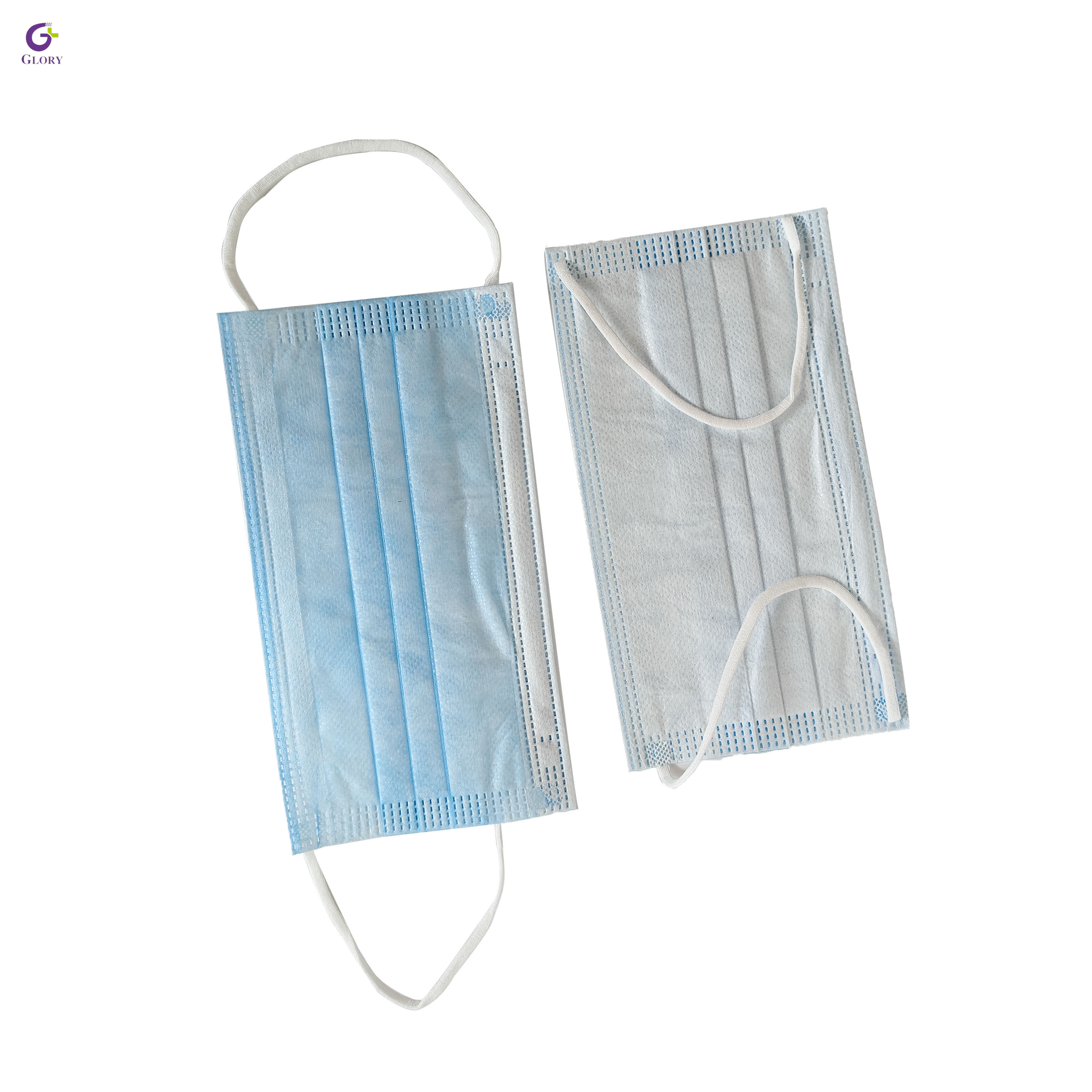 Masque facial non tissé jetable, masque de protection respirant à 3 épaisseurs, imperméable à l'eau, anti-poussière, hypoallergénique pour un usage médical et personnel quotidien