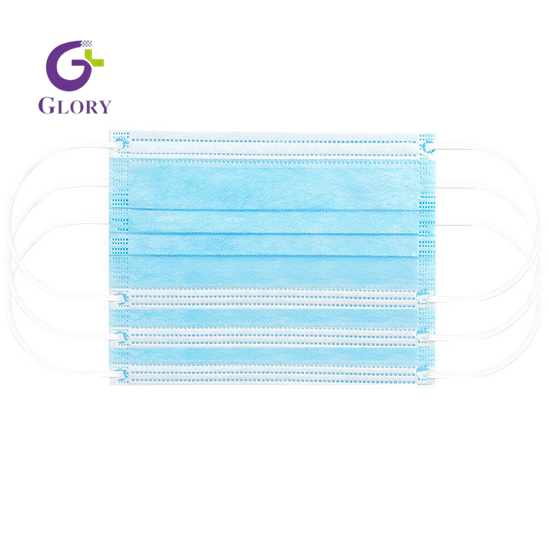 Masque facial non tissé jetable, masque de protection respirant à 3 épaisseurs, imperméable à l'eau, anti-poussière, hypoallergénique pour un usage médical et personnel quotidien