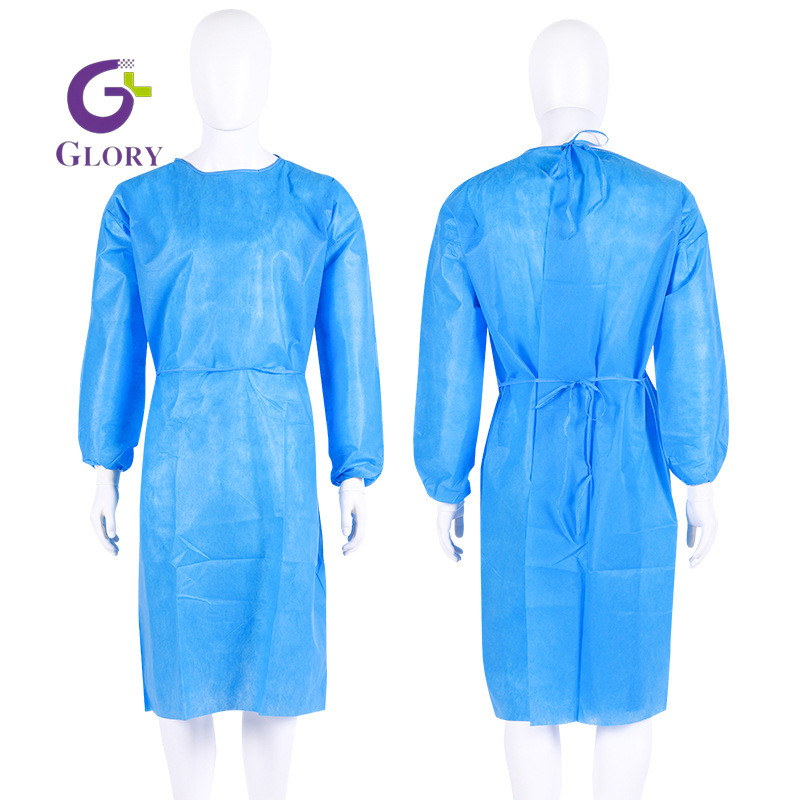 Blouse chirurgicale non tissée jetable - Blouse médicale imperméable et respirante pour salle d'opération d'hôpital
