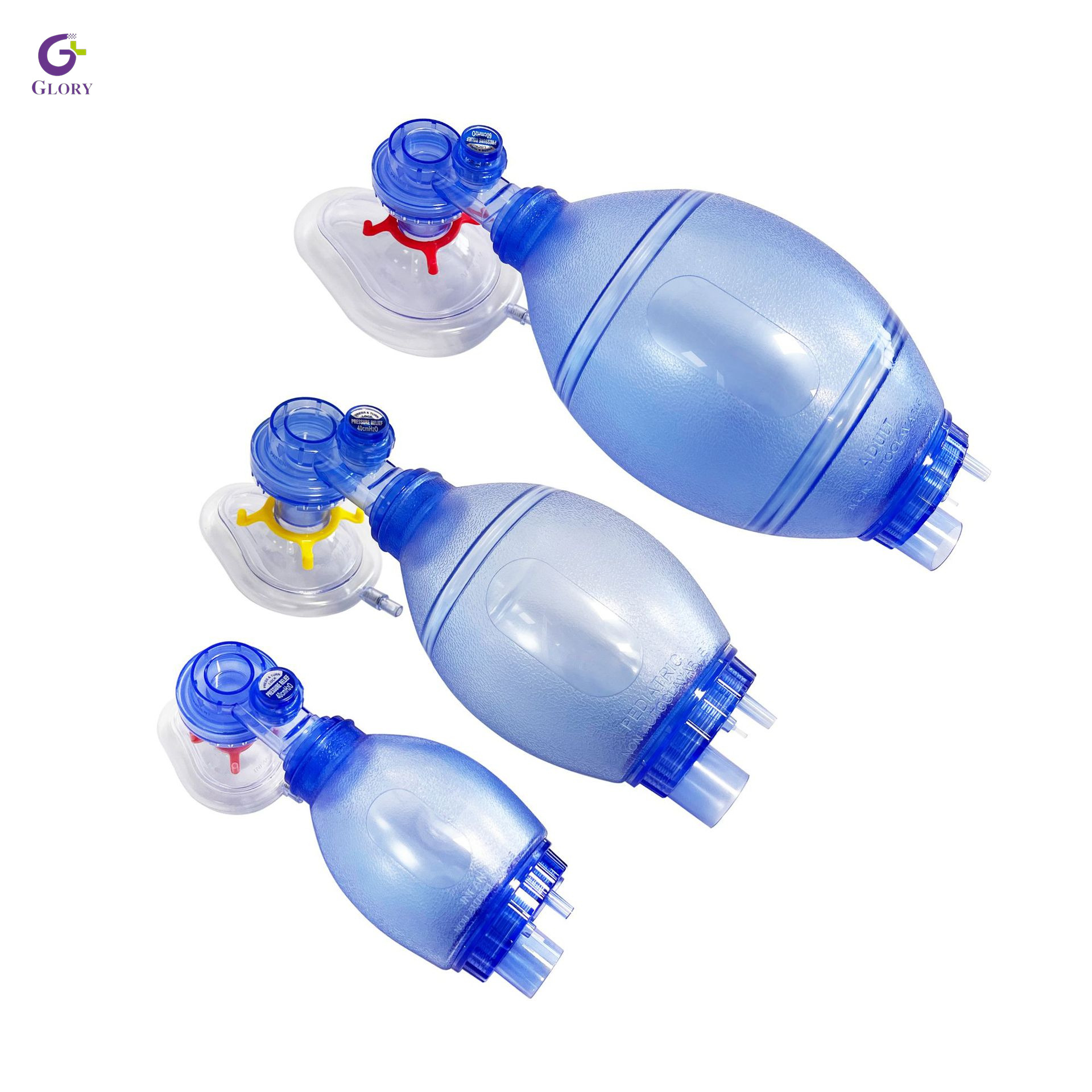 Sac de réanimation manuel, sac de réanimation manuel en silicone médical, sac de réanimation portable réutilisable pour adultes, pédiatriques, premiers secours d'urgence pour nourrissons
