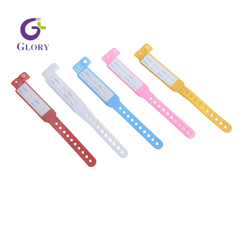 Bracelet d'identification de patient jetable, bracelet d'identification médicale anti-perte étanche, bracelet de patient en vinyle souple pour hôpital, clinique et soins infirmiers