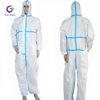 Combinaison de protection non tissée SMS, combinaison d'isolation jetable légère pour utilisation médicale, agroalimentaire et salle blanche