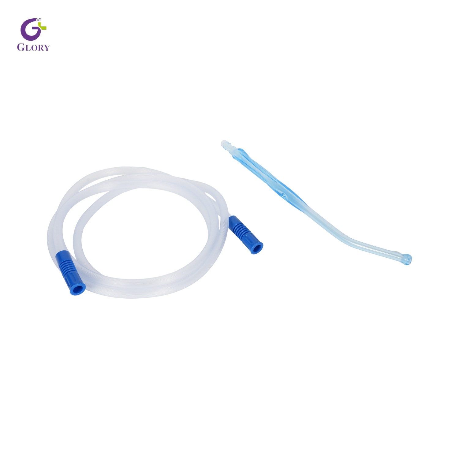Tube de raccordement d'aspiration jetable avec poignée Yankauer, PVC médical, EO stérile