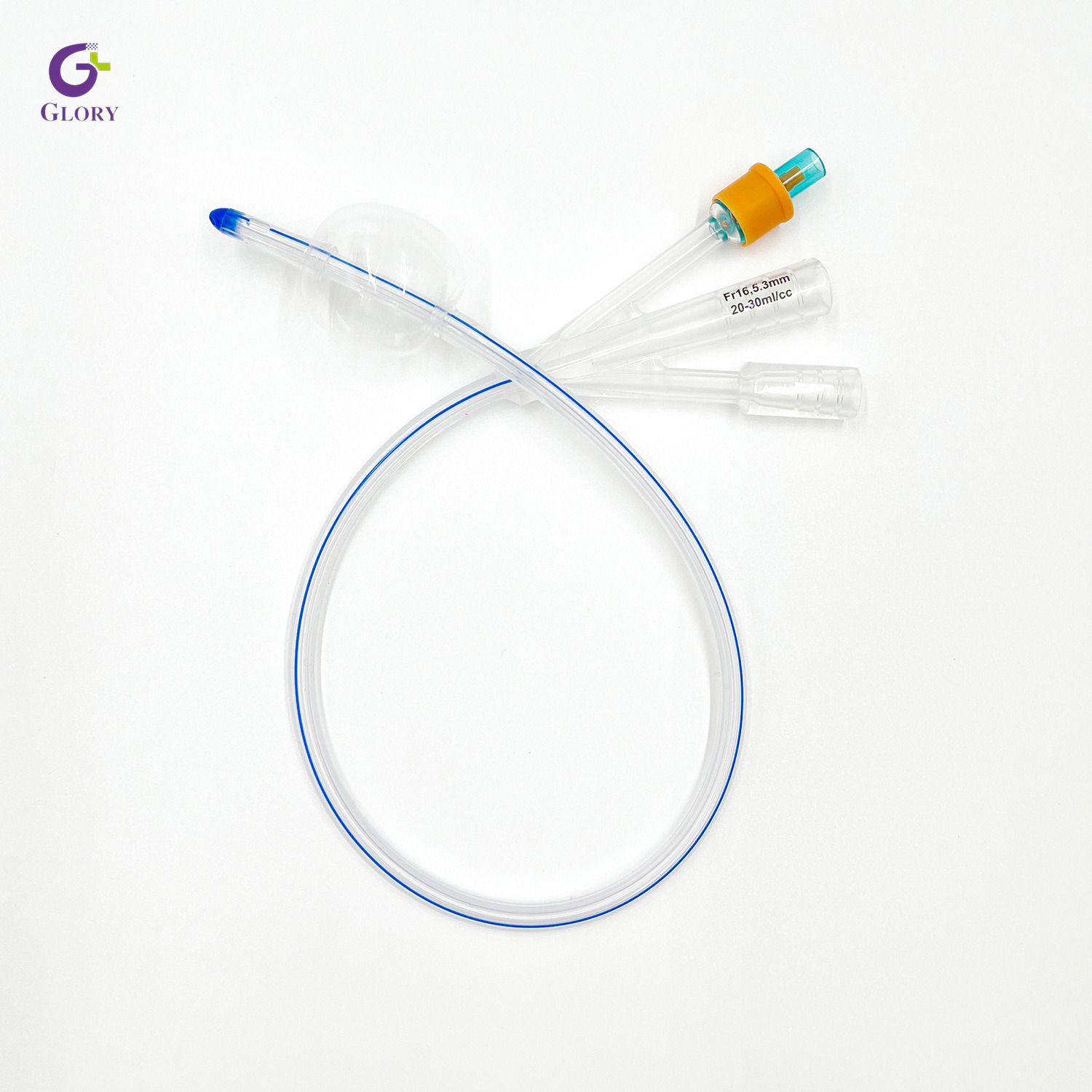 Le cathéter stérile jetable de Foley de silicone classe 6Fr-26Fr pour l'usage de clinique