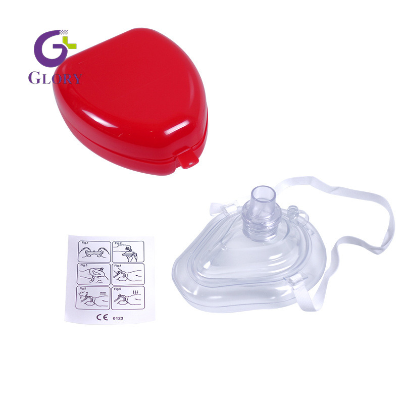 Masque de RCR jetable, masque de premiers secours Portable, masque respiratoire artificiel à Valve unidirectionnelle pour le sauvetage d'urgence en RCR